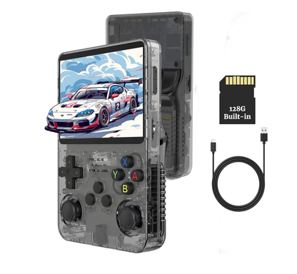 Retro-Handheld-Spielkonsole, 3,5-Zoll-IPS-Bildschirm, 128 GB Speicher, über 20.000 Spiele