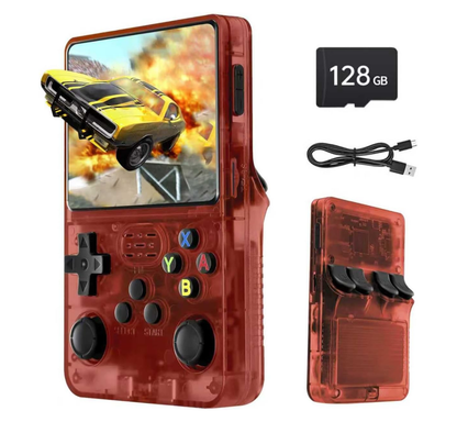 Retro-Handheld-Spielkonsole, 3,5-Zoll-IPS-Bildschirm, 128 GB Speicher, über 20.000 Spiele